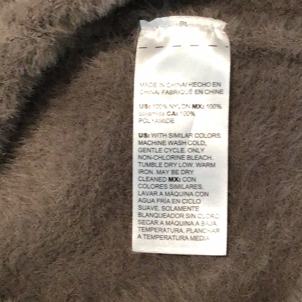 Chico’s Taupe Fuzzy Sweater - Picture 10 of 11